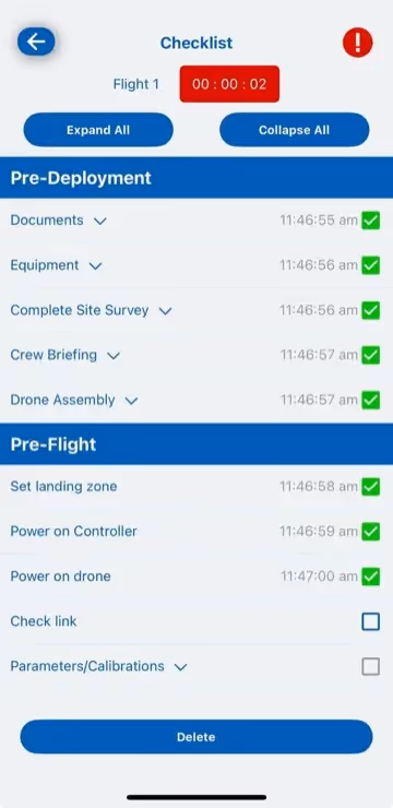 Use the Checklist screenshot