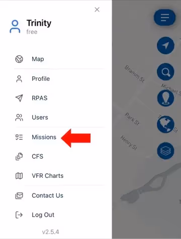View Past Missions, Flight Logs & Checklists screenshot