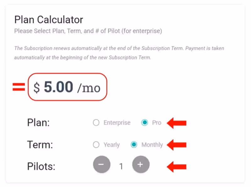Upgrade Your Subscription screenshot